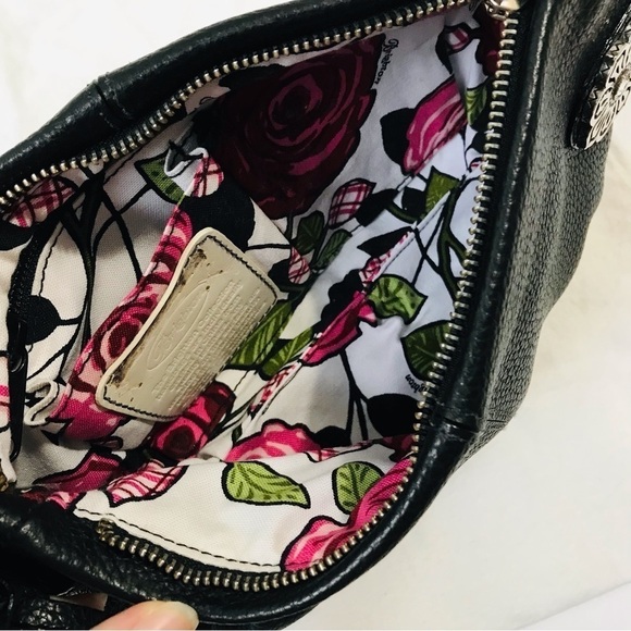 BRIGHTON Trish Black Leather Small Handbag - Picture 6 of 8